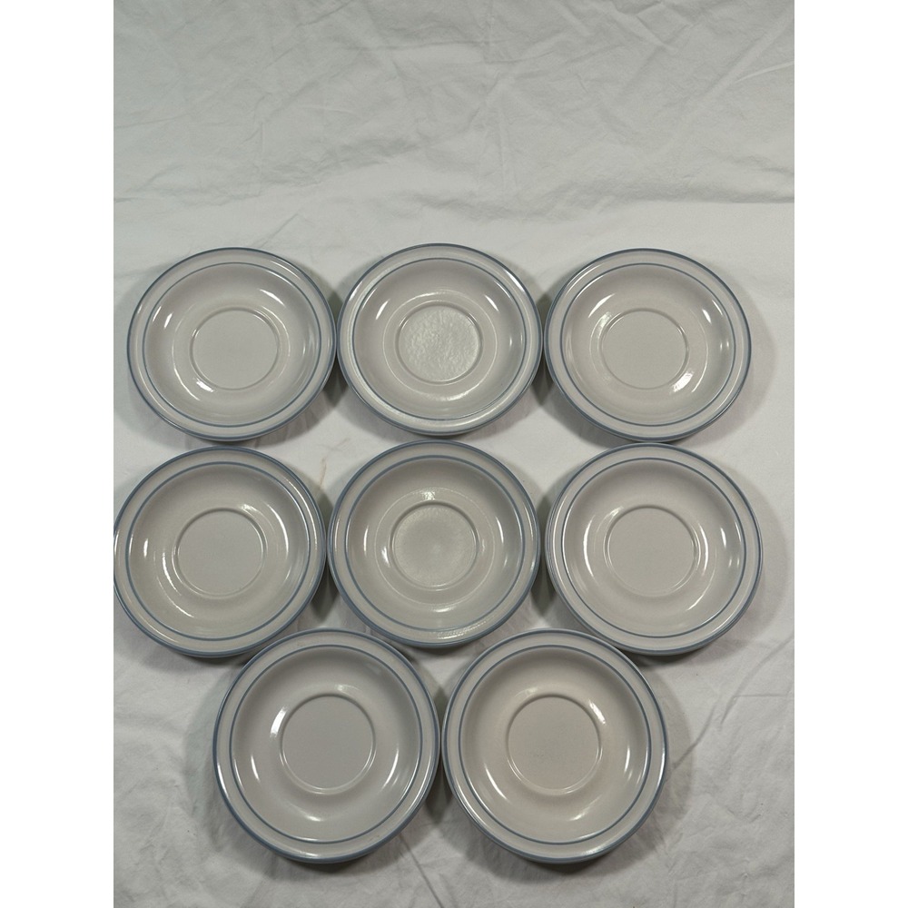 Chantilly Stoneware Fleur de‎ Lune Saucer  Perfect Condition Set Of 8